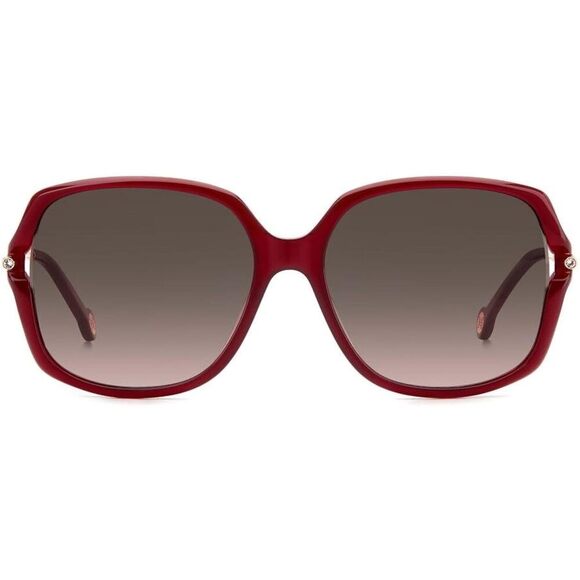 NWT Carolina Herrera HER 0132/G/S-LHF Burgundy 58mm Sunglasses main image 4